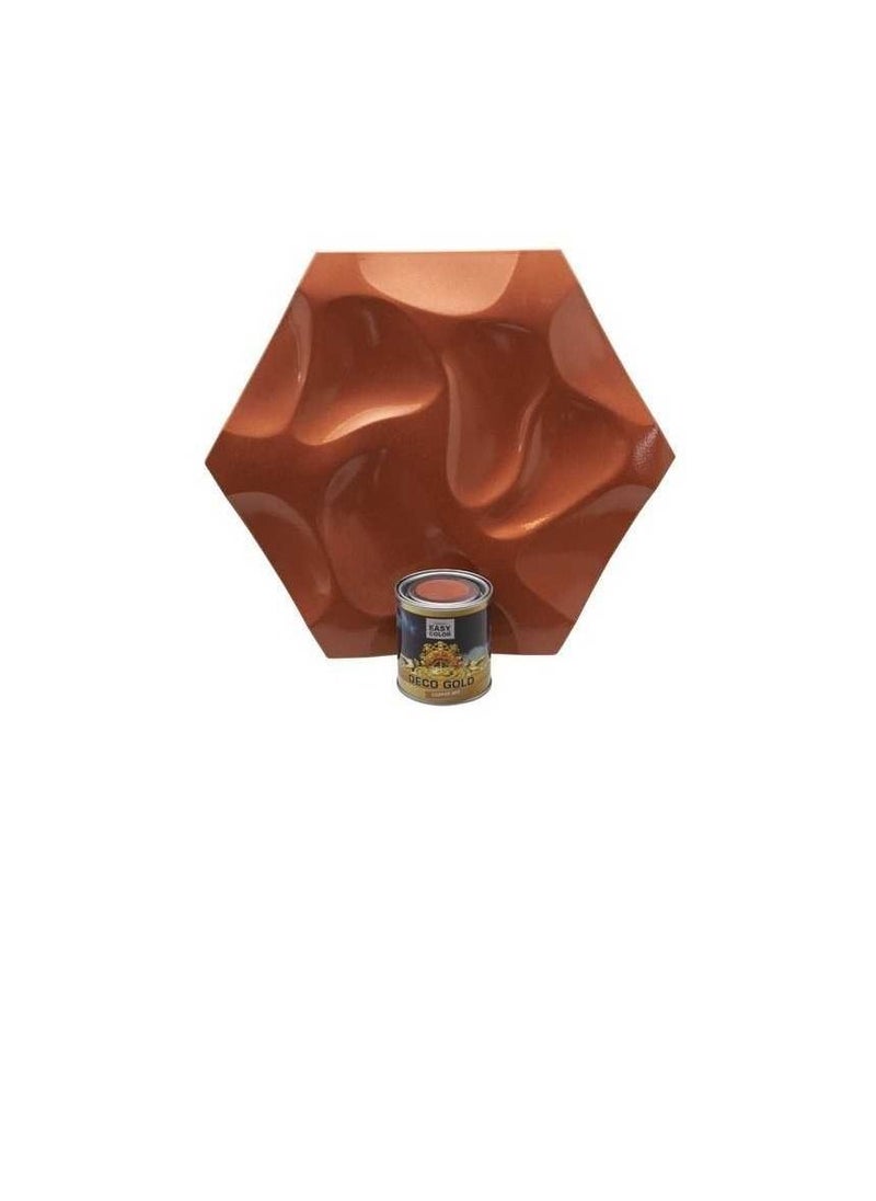 Coprabel Easy Color Deco Gold Copper 907 Water Base Paint - 750ml  - Image 3