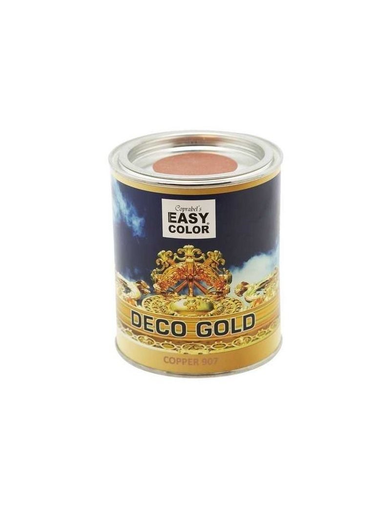 Coprabel Easy Color Deco Gold Copper 907 Water Base Paint - 750ml  - Image 1