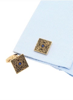 Square Enamel Cufflinks for Men Gold Plated Retro Patterns Men's Cuff Link Set for Wedding Shirt Party Business Birthday Anniversary Dress - pzsku/ZD6158A6075AF1F145B2FZ/45/_/1741117827/a5e13c01-ecb2-4fa7-9a3b-23fc4acdc2cd