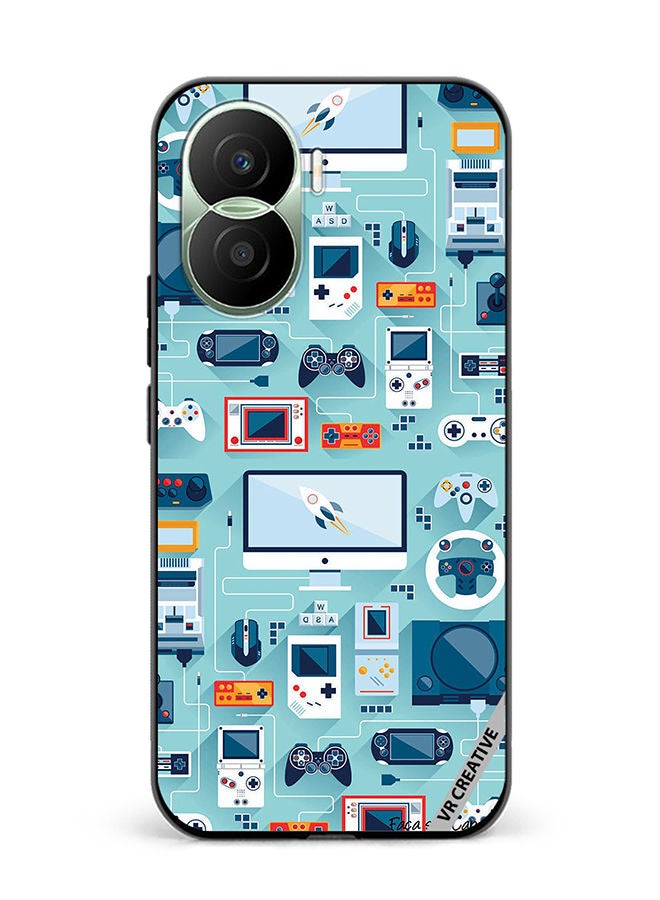 VR CREATIVE Protective Case Cover For Honor Play7T Pro Ps 5 Remote Controls Design Multicolour - Image 1