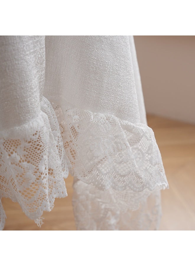 general Lace edge tablecloth size: 100*130cm suitable for square and round tables - Image 3