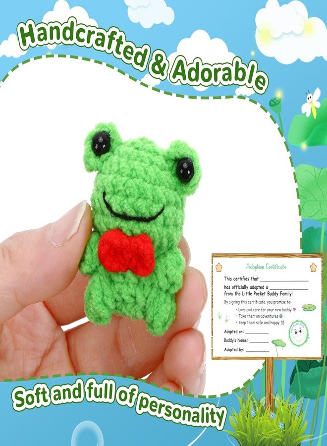 JULEASEL Little Pocket Frog, Mini Pond in a Tin Box, Travel Buddy, Cute Frog Keepsake for Friendship, Meaningful Gifting, Gift for Friend Coworkers - Image 2