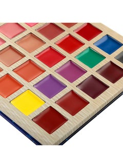DE'LANCI DE'LANCI 25 Color Lipstick Palette - Multishade Cream Lip Gloss Makeup Palette Professional Cosmetic Lip Contouring Kit  - Image 4