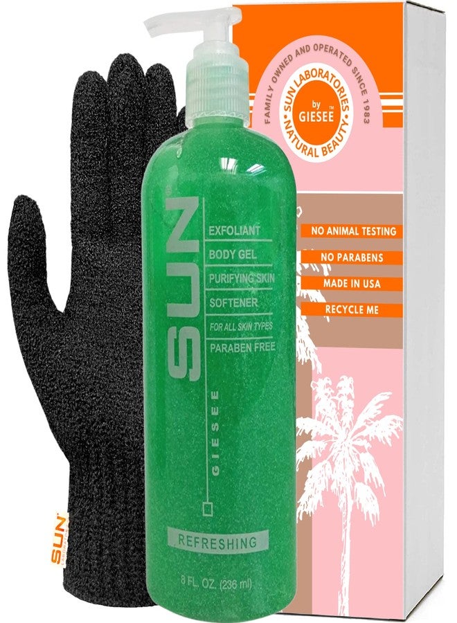 Sun Laboratories by Giesee Sun Labs Exfoliating Gel for Soft Skin - 1 8 Oz. Bottle with Exfoliating Gloves - Image 1