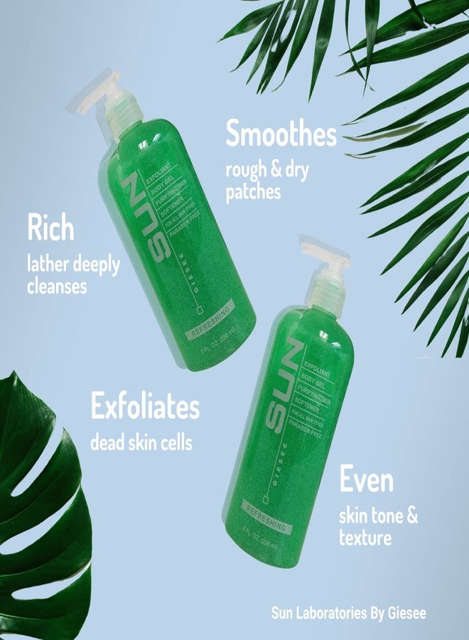 Sun Laboratories by Giesee Sun Labs Exfoliating Gel for Soft Skin - 1 8 Oz. Bottle with Exfoliating Gloves - Image 3