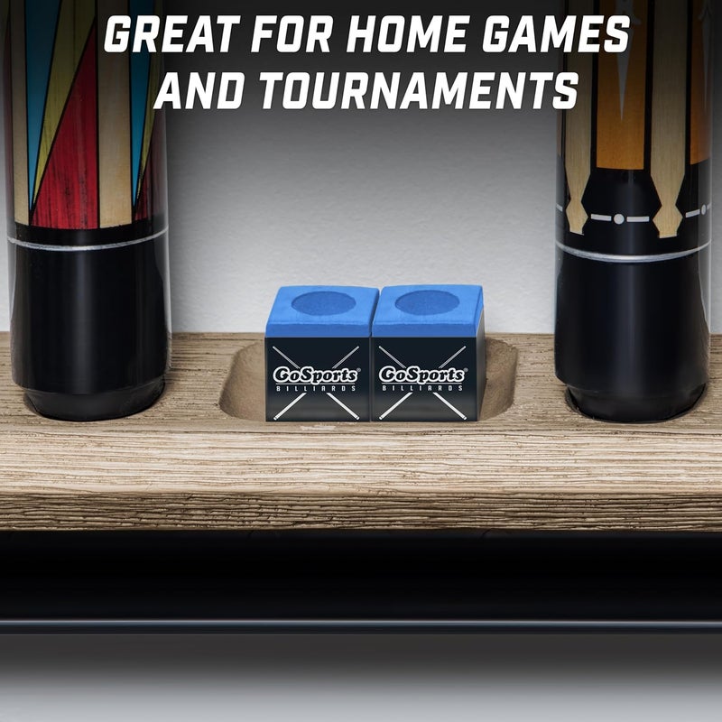 GoSports GoSports Premium Pool Cue Chalk Cube 12 Pack  Black Blue Red or Green  Billiards Pool Stick Chalk - Image 4