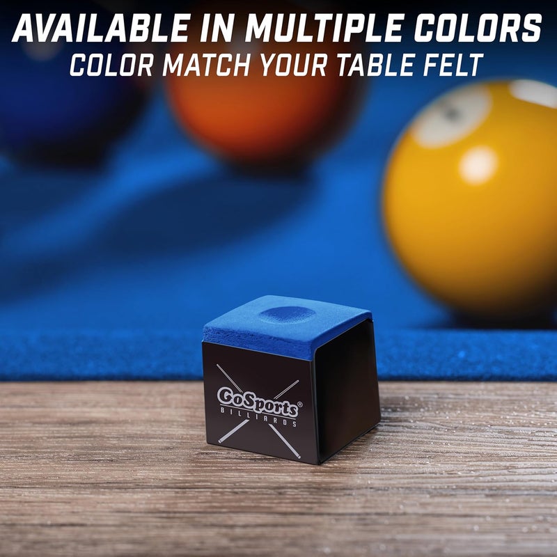 GoSports GoSports Premium Pool Cue Chalk Cube 12 Pack  Black Blue Red or Green  Billiards Pool Stick Chalk - Image 5