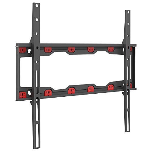 Barkan TV Wall Mount, 19-65 inch Fixed, Drywall No Stud No Drill Screen Bracket, Holds up to 80lbs, Auto Lock Patented, 5 Year Warranty, Fits LED OLED LCD, Including 6 ft 4K HDMI Cable - Image 2