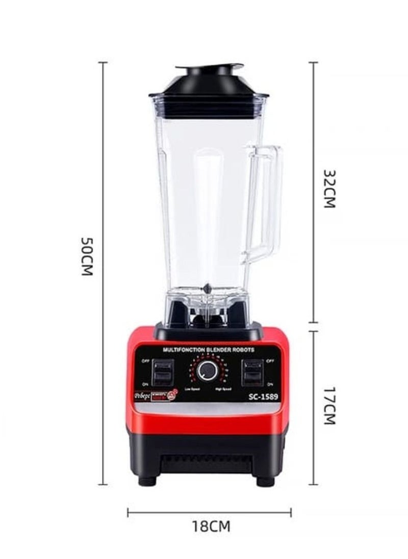 2.5L 4500W BPA Free Heavy Duty Blender Mixer Electric High Speed Juicer Food Processor Ice Smoothies Crusher Blander