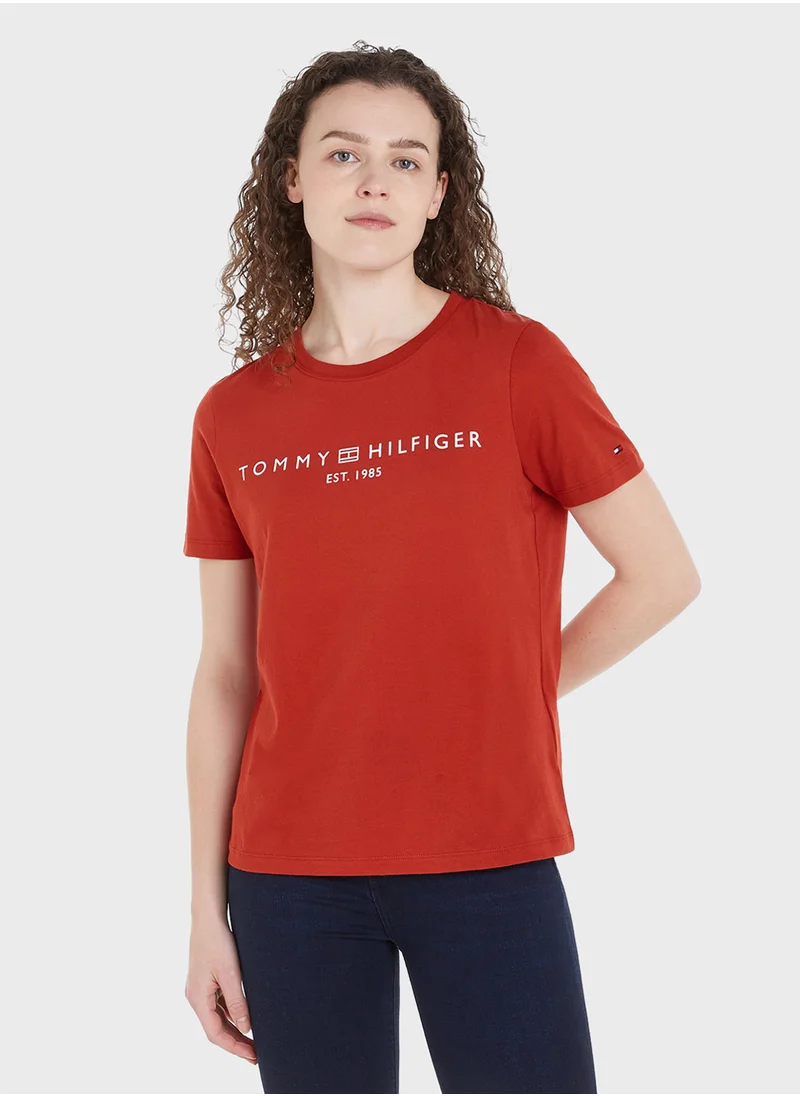 TOMMY HILFIGER Crew Neck Logo T-Shirt