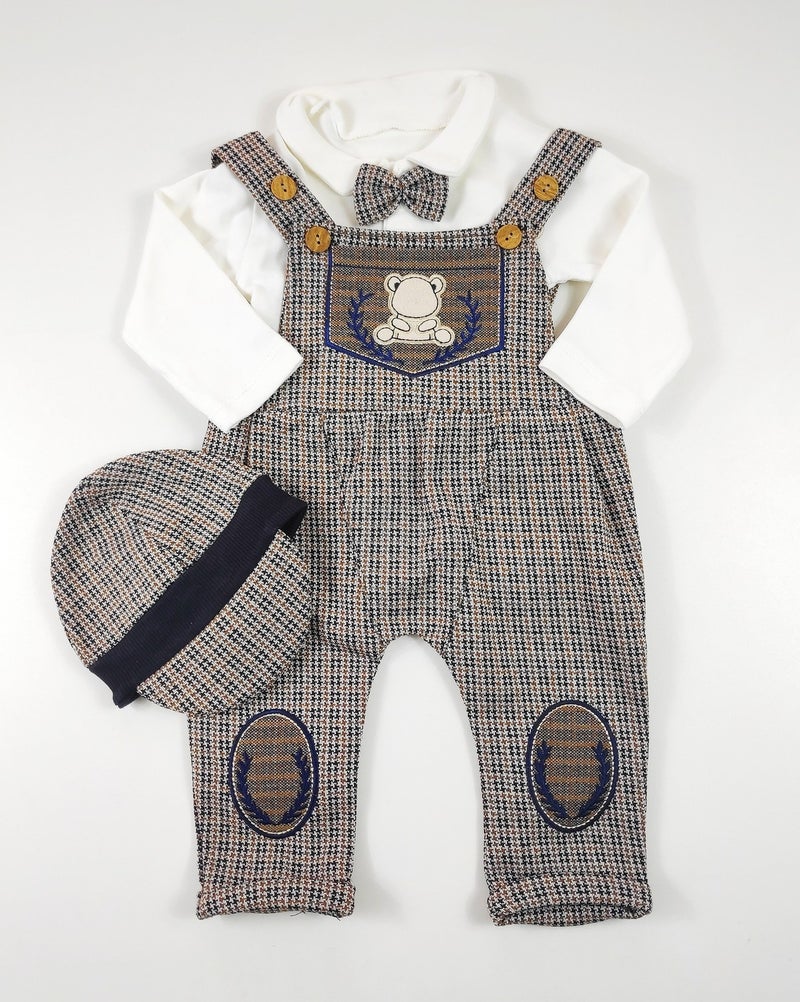 Murat Baby Baby Boy Brown Hat Slopet Set 