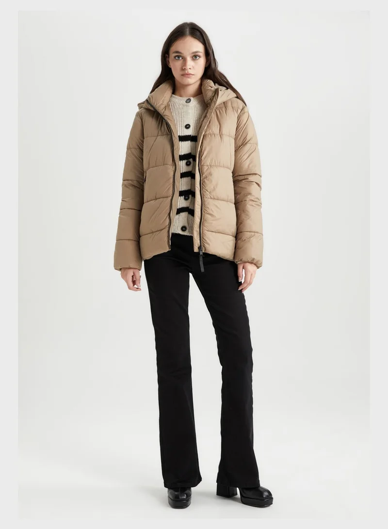 DeFacto Water-Proof Regular Fit Hooded Puffer Jacket