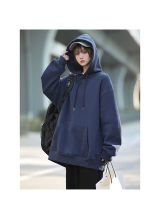 Heavyweight 300g Hoodie Unisex Oversized Cotton Navy blue - pzsku/ZD61629112C0304C583F9Z/45/1746218471/c2e172ba-48a0-4a53-9a09-afdd37807371