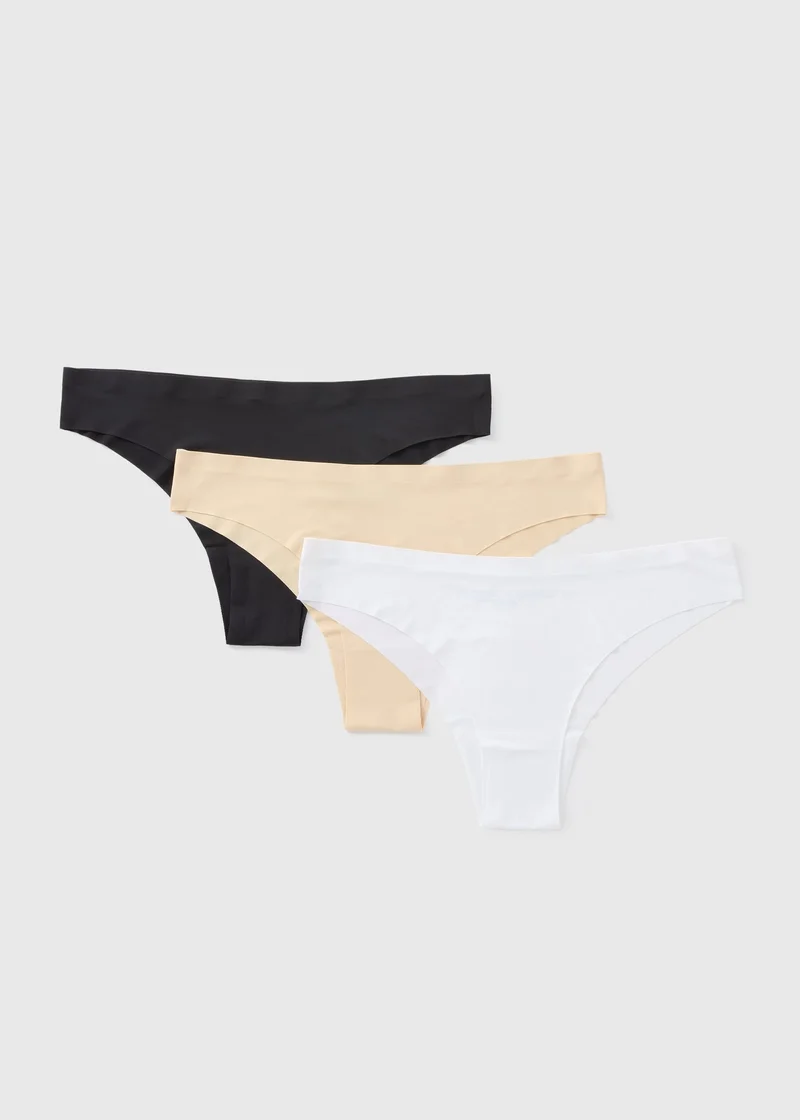 Matalan 3 Pack No VPL Brazilian Knickers