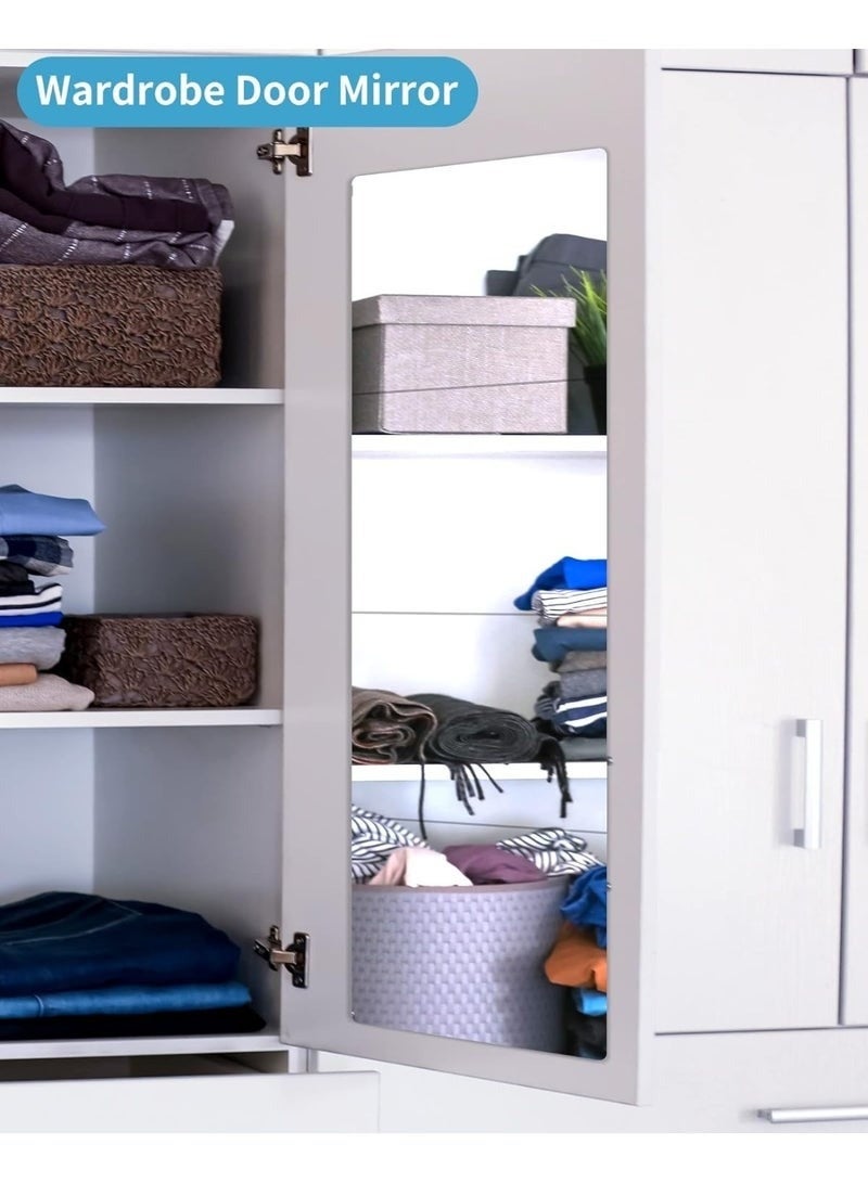 6 pieces of self-adhesive acrylic wall mirror stickers, 30cm long x 20cm wide. Safe, shatterproof plastic mirrors that can be placed side by side to create a large mirror. Ideal for children's rooms, bedrooms, and home decor. - Image 5