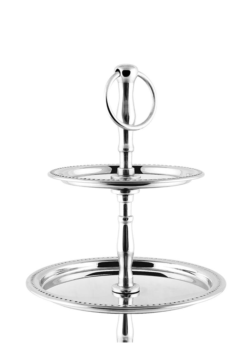 BLACKSTONE - Stainless Steel Tray Dessert Stand Pastry Stand Cake Stand Serving Platter Serving Plate Tray 3 TIER - Image 1