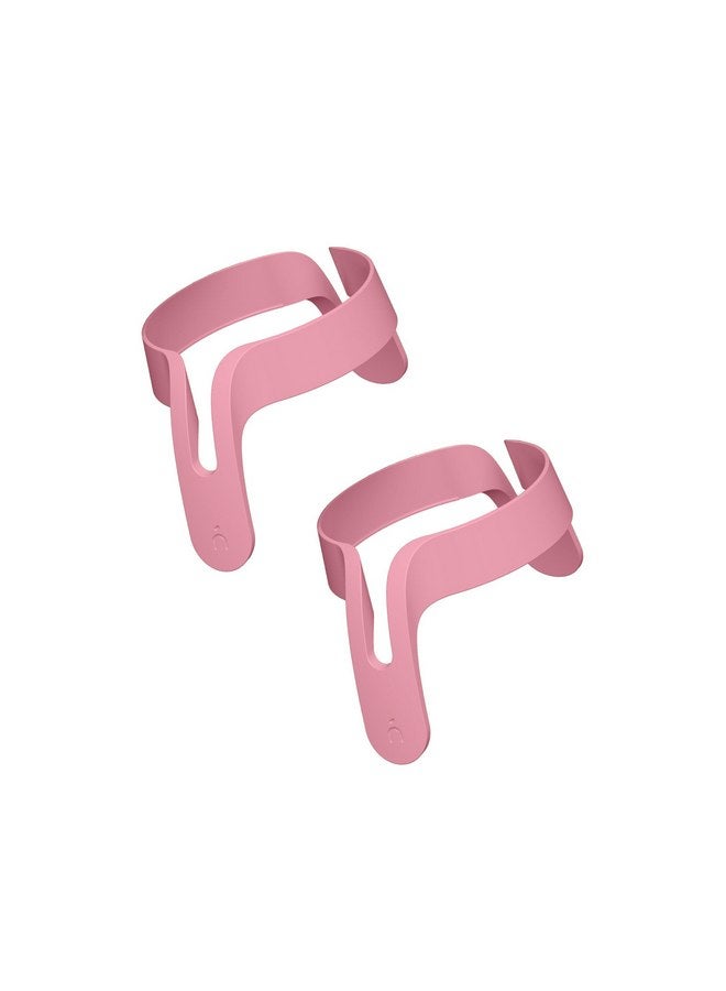 Nanobebe Flexy Bottle Handles, Easy-Grip Ergonomic Handles, Transitional Sippy Cup Handles 2-Pack, Pink - Image 1