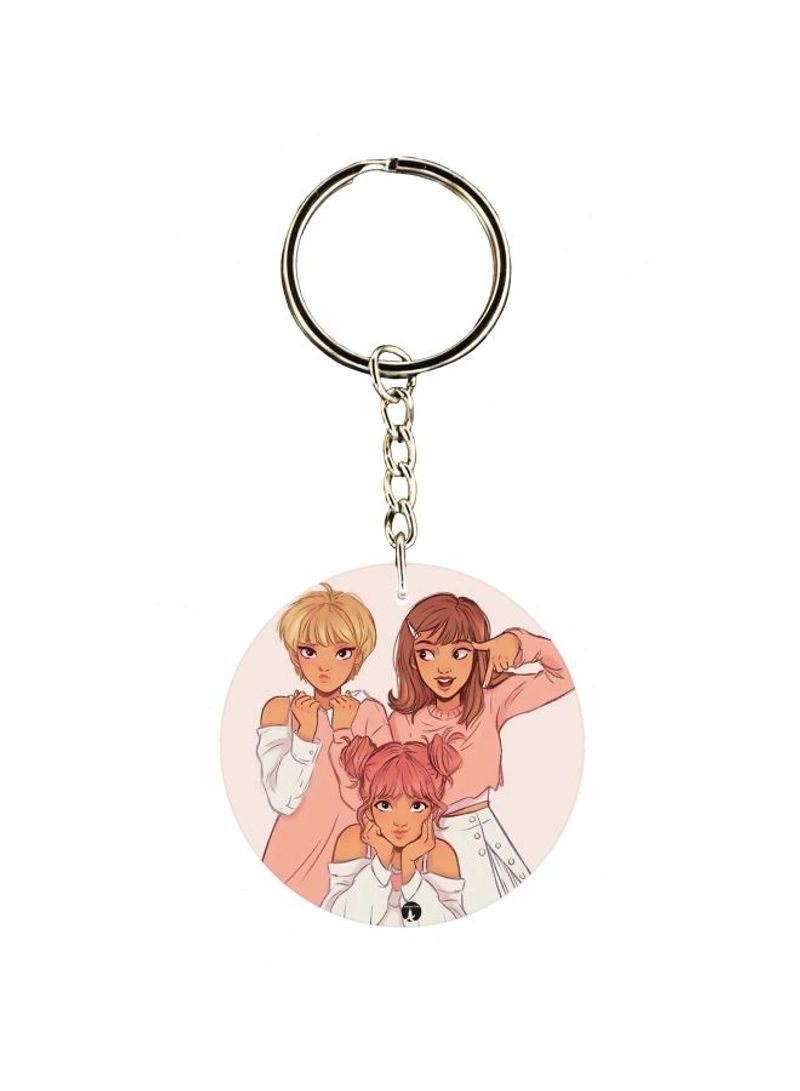 RKN Single Sided Character Printed Keychain