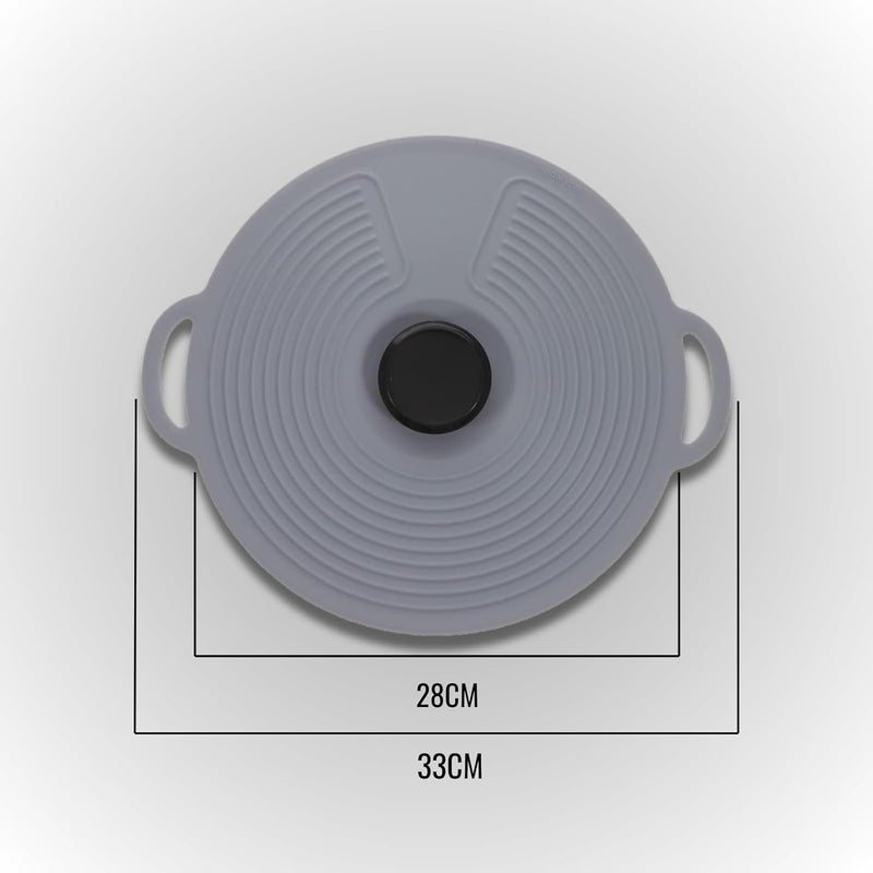 Vroxy Portable Silicone Spill Stopper Pot Pan Lid Cover Microwave Cover for Containers, Cups, Plates, Fruits Fresh Cover Microwave Cover (1Pcs) (Large) - Image 5