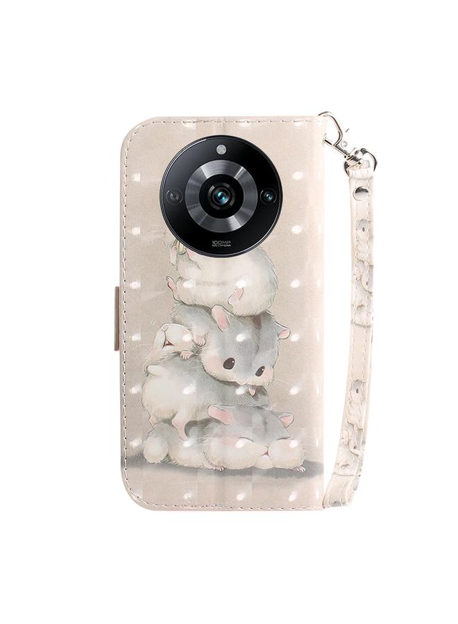 S-TOP Case For Realme 11 Pro 5G/11 Pro+ 5G/Narzo 60 Pro 5G 3D Colored Horizontal Flip Leather Phone Case - Image 3