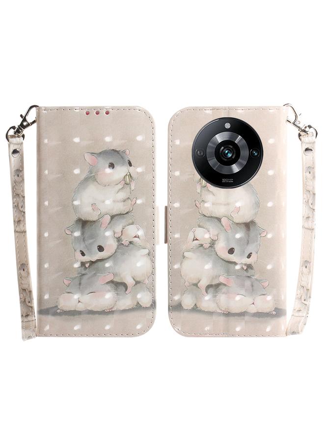 S-TOP Case For Realme 11 Pro 5G/11 Pro+ 5G/Narzo 60 Pro 5G 3D Colored Horizontal Flip Leather Phone Case - Image 1