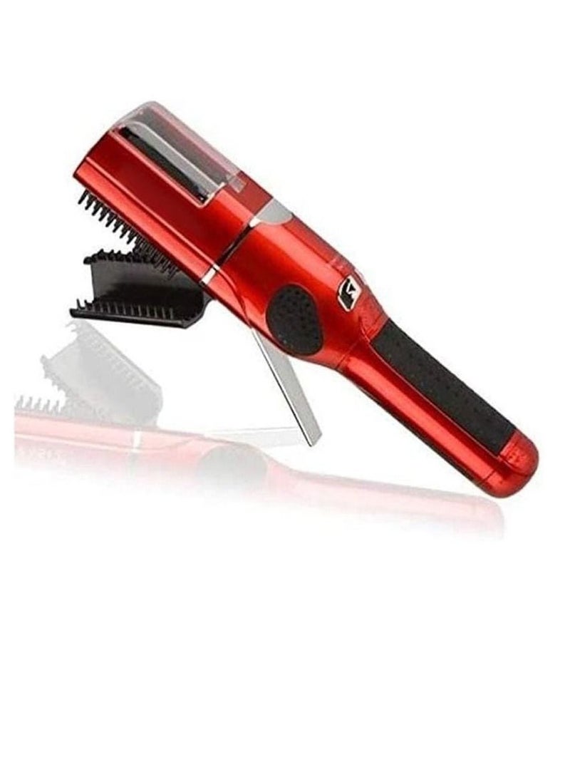 FASIZ Electric Cordless Damaged Hair Ends Remover Comb Red - Image 1