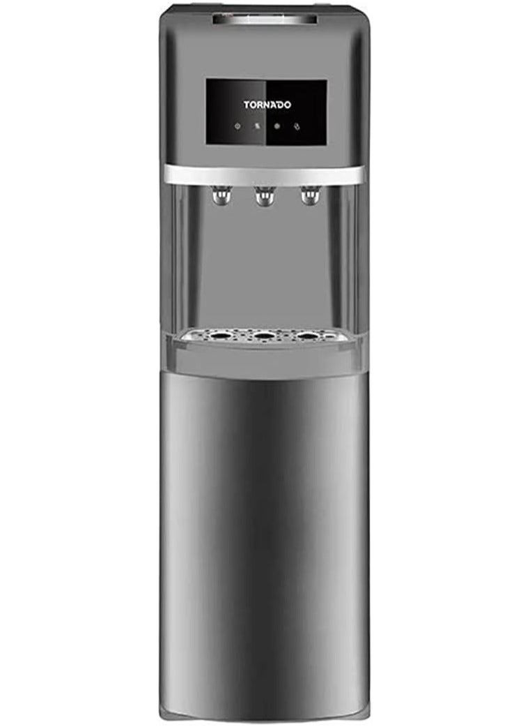 تورنيدو موزع مياه سعة مزود بعدد 3 صنابير ماء ساخن وبارد وعادي  فضي WDM-H40ADE-S  - Image 1