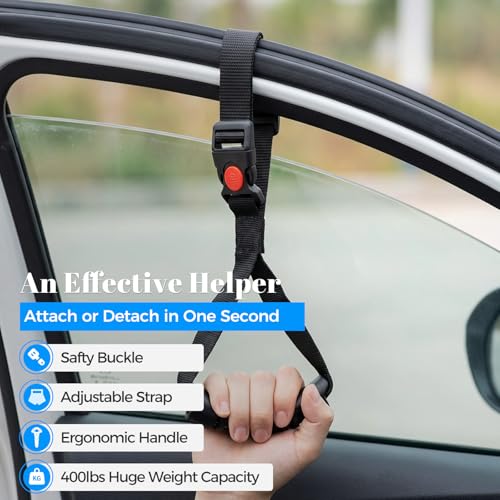 Tzuoen Car Door Handle for Elderly Mobility Car Handle Assist Multifunction Automotive Grab Handles Car Cane for Seniors and Handicapped - Image 4