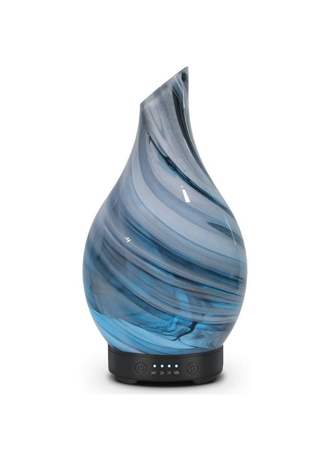 EQUSUPRO Essential Oil Diffuser 120Ml Ultrasonic Aromatherapy Diffuser With Handmade Glass Bpa Free Waterless Autooff 4 Timer Setting 7 Colors Changed Led For Home Yoga Office  - Image 1