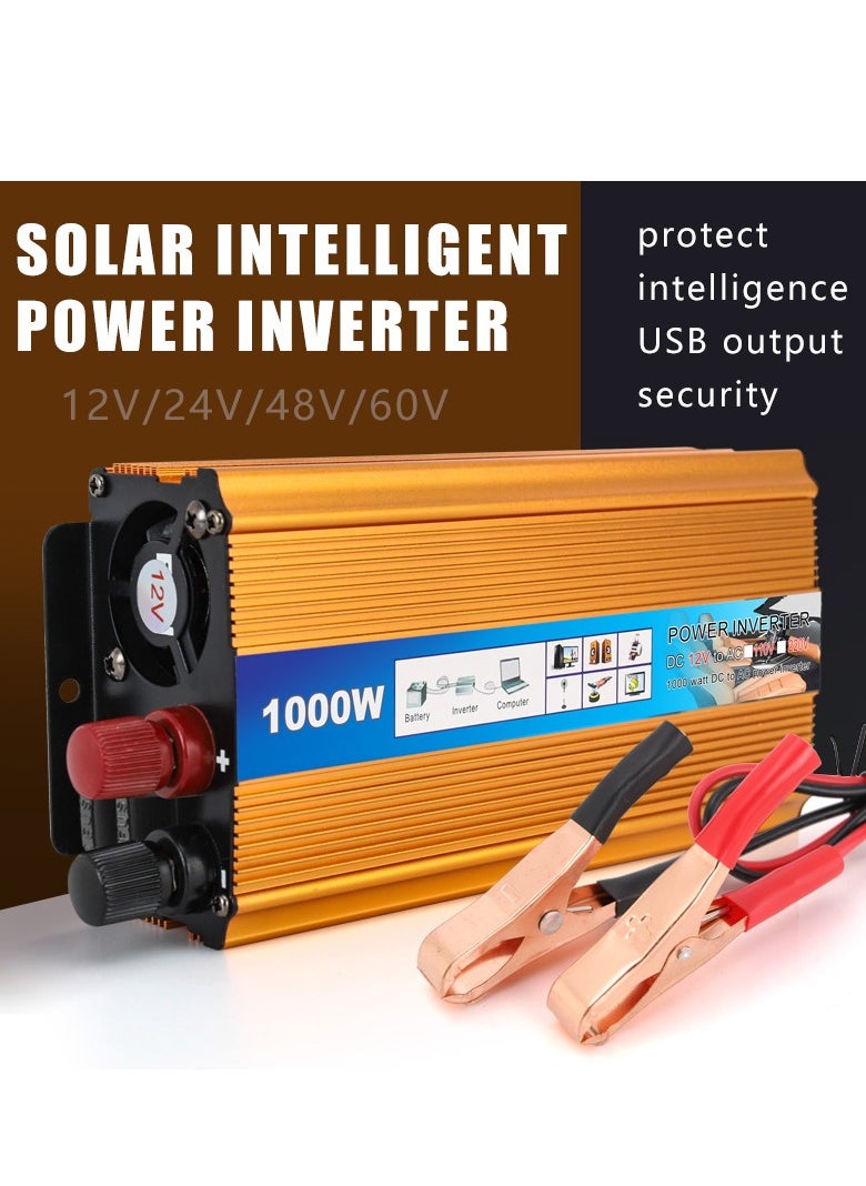 Car Power Inverter From 12V To 220V With a Capacity Of 1000 W