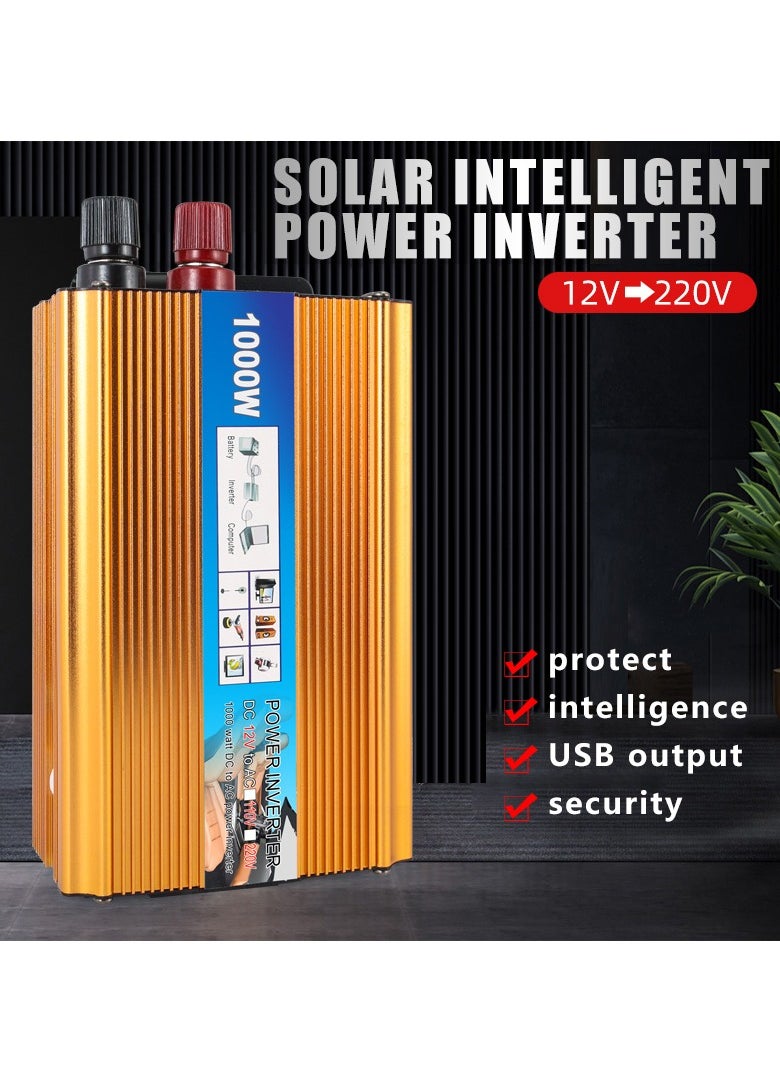 Car Power Inverter From 12V To 220V With a Capacity Of 1000 W