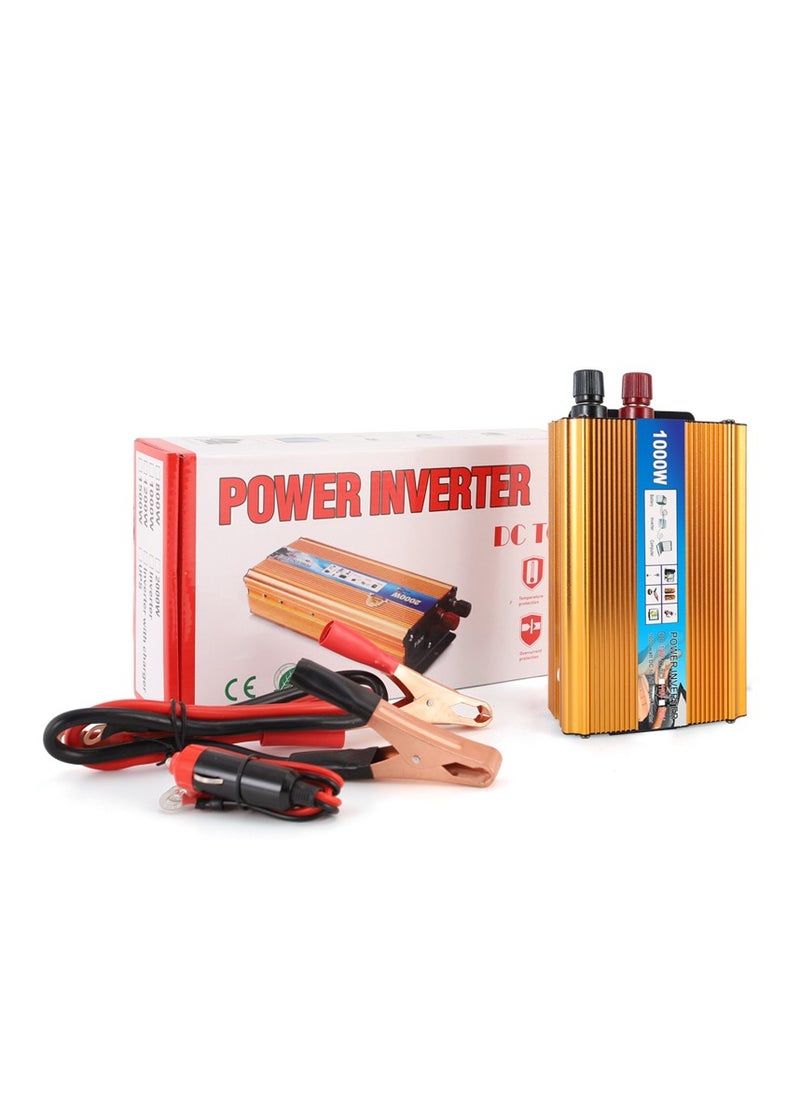 Car Power Inverter From 12V To 220V With a Capacity Of 1000 W