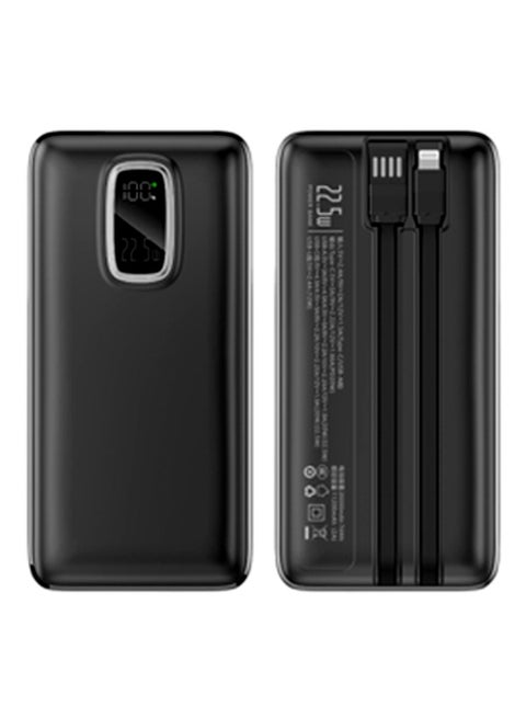 20000mAh Super Fast Charging Power Bank Type-C Built-in Three-wire Two-way Fast Charging Compatible with iPhone Black