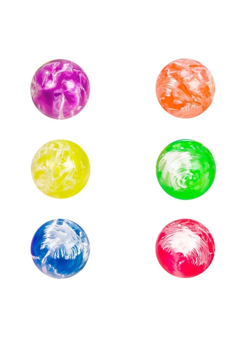 BOLAND Marble Bouncy Balls Rubber Multicolor 3cm 6-Pack - Image 1