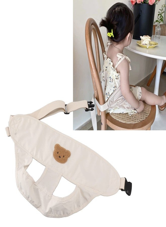BTSEURY Baby Chair Harness,Soft Length Adjustable Breathable Baby Feeding Safety Seat Strap Portable Cute Harness Belt for Outdoor (Khaki) - Image 5