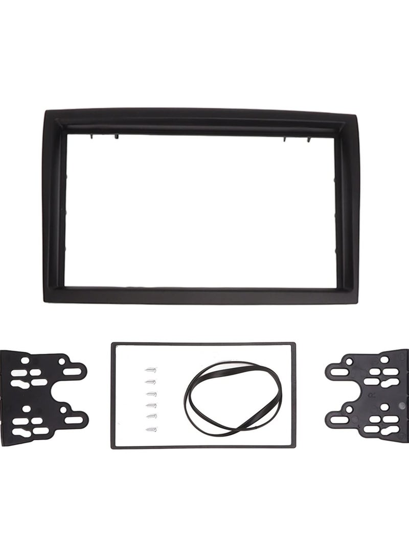 GGOOT Radio Fascia Panel Frame Fit for Citroen Jumper 2006+, 2 Din Car Stereo Fascia Radio Fascia Panel Frame Black Replacement - Image 1