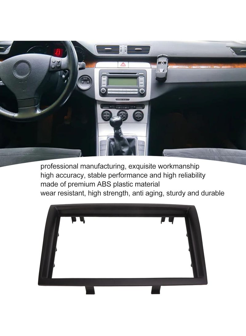 GGOOT Radio Fascia Panel Frame Fit for Citroen Jumper 2006+, 2 Din Car Stereo Fascia Radio Fascia Panel Frame Black Replacement - Image 2