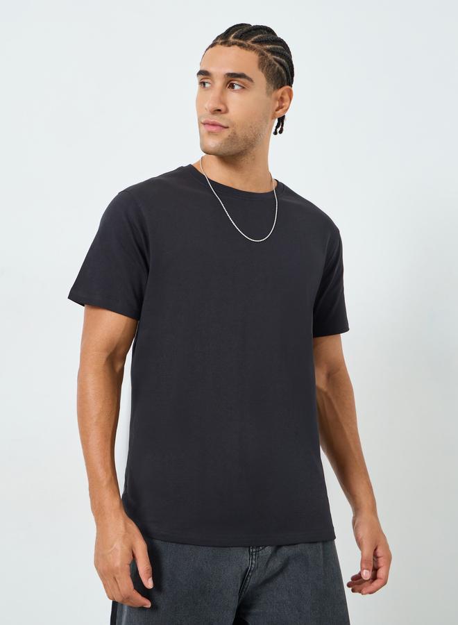 Styli Men Regular Fit Graphic Crew Neck T-Shirt - Image 1