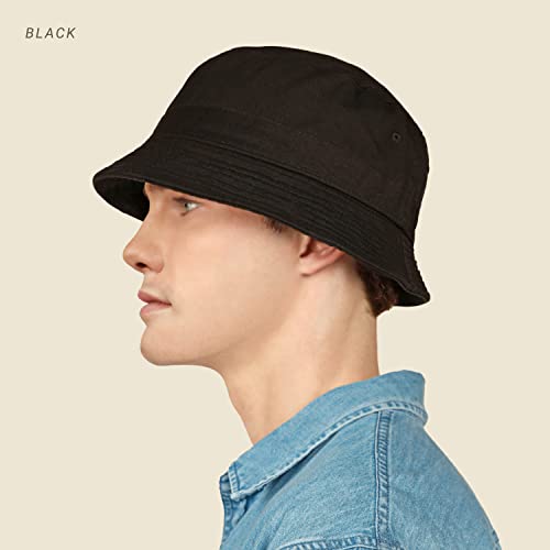 CHOK.LIDS Hot Summer Bucket Hat - Trendy Cotton Sun Hat for Beach, Golf, Fishing - Fun Outdoor Vacation Boonie for Men and Women (Coffee) - Image 5