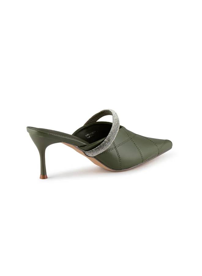 Vincci Women Pointed Toe Mid Heel Pumps