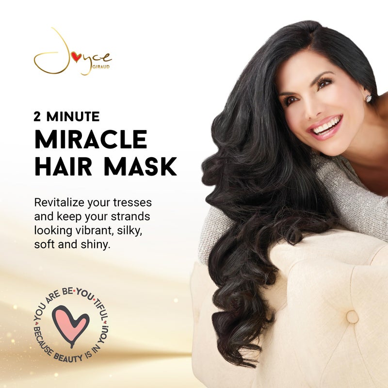 Miracle Elixir Collection Joyce Giraud 2 Minute Miracle Hair Mask, Deep Hydration, Restores Shine & Manageability, Color Safe, 8 Oz - Image 2
