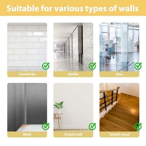 HASTHIP® 12Pcs Golden Decorative Mirror Stickers, Versatile Geometric Acrylic Wall Border Stickers for Bedroom Bathroom Living Room Background Decor, 7.87x1.96 Inches - Image 5
