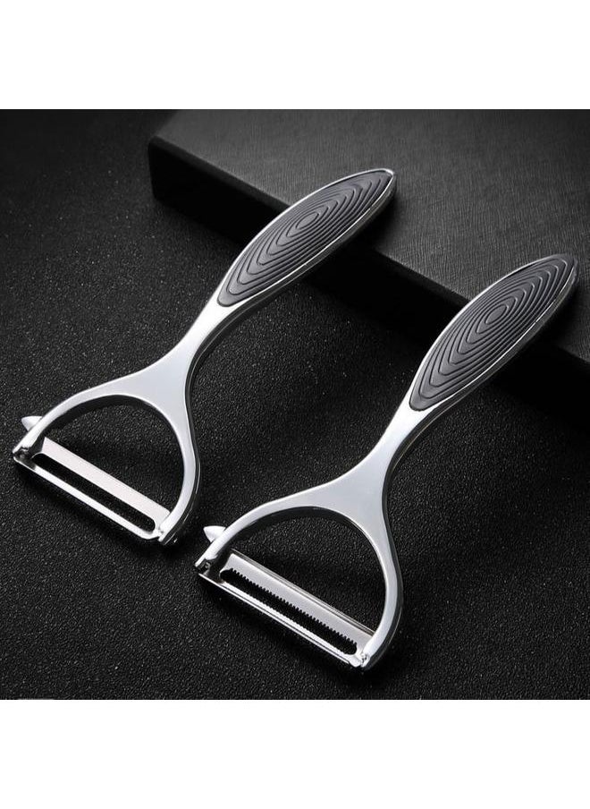 yongsheng 2PCS Vegetable Slicer Fruit Peeler for Kitchen Y Shape Swivel Peelers veggie, Carrot, Potato, with Non-Slip Handle & Sharp Blade  - Image 1