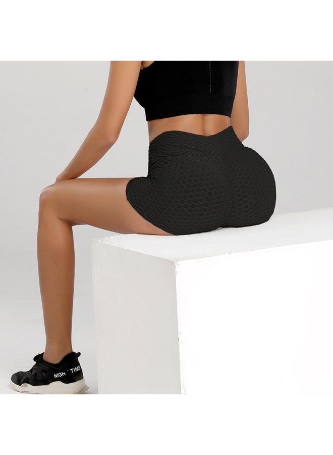 European And American Lulu Same Style Three-point Sports Peach Tight Fitness High Waist Hip Lifting Cycling Yoga Shorts Wa52 - Image 3