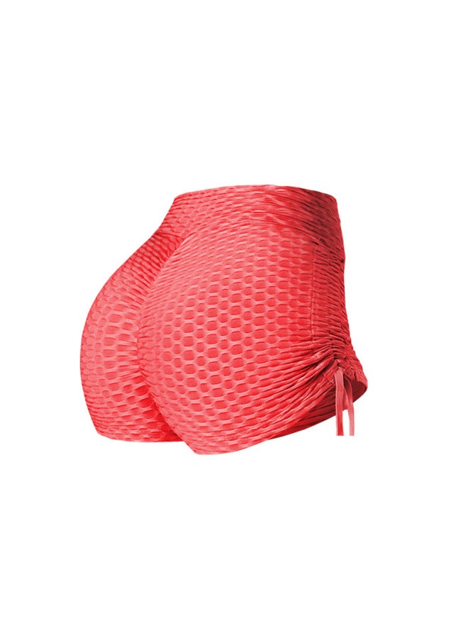 European And American Lulu Same Style Three-point Sports Peach Tight Fitness High Waist Hip Lifting Cycling Yoga Shorts Wa52 - Image 1