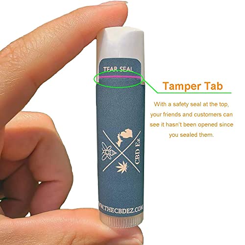 Mr-Label White Lip Balm Labels with Tamper Tab - Waterproof & Tear-Resistant - for Inkjet & Laser Printer - 2-3/16" x 2-1/8" on Letter Sheet (300 Labels) - Image 3
