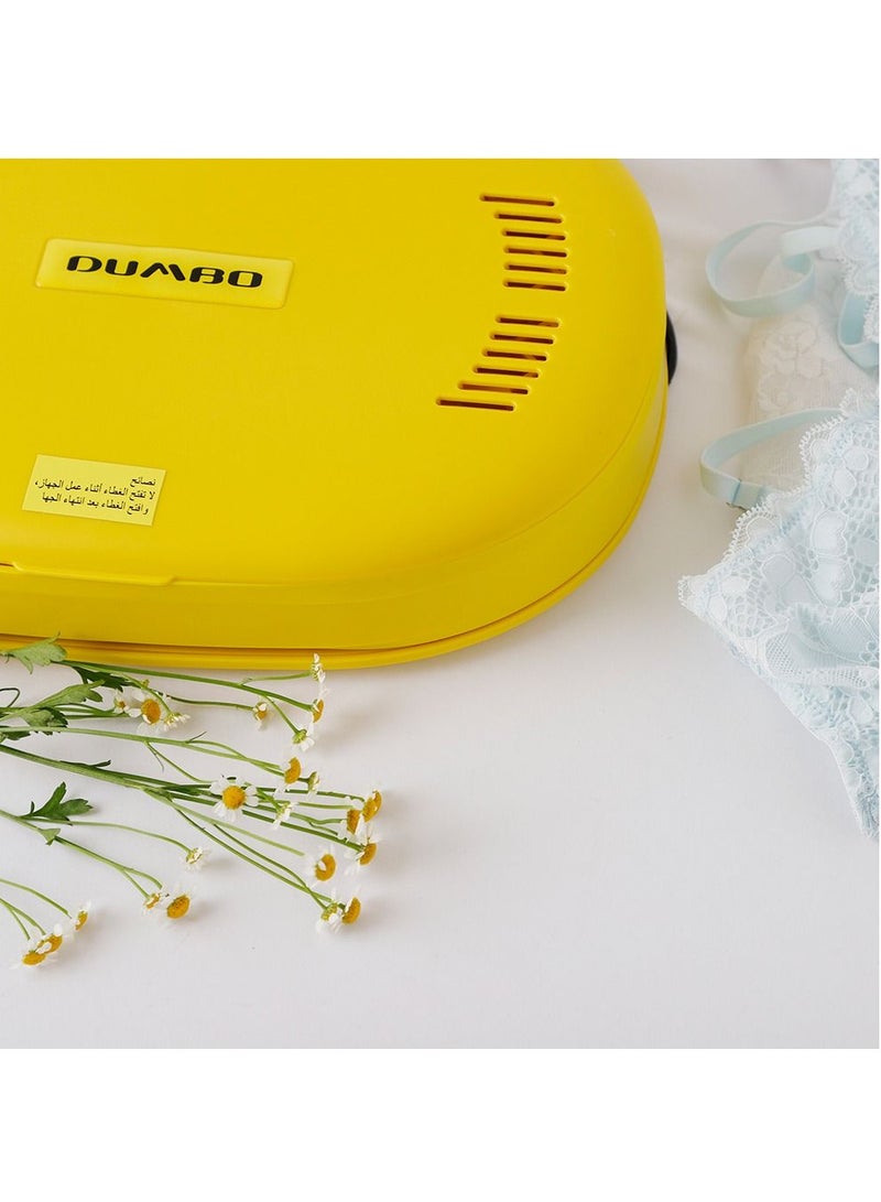 DUMBO Mini Foldable UV Disinfection Underwear Dryer Machine for Travel and Home 150W JY-02 Yellow - Image 3