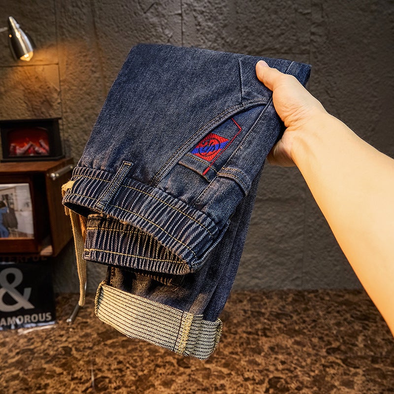 Unisex Classic Denim Jeans Loose Fit Daily Outdoor Wear - Image 1