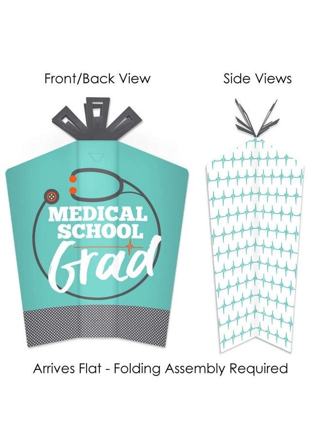 Big Dot of Happiness Medical School Grad Table Decorations Doctor Graduation Party Fold And Flare Centerpieces 10 Count  - Image 3