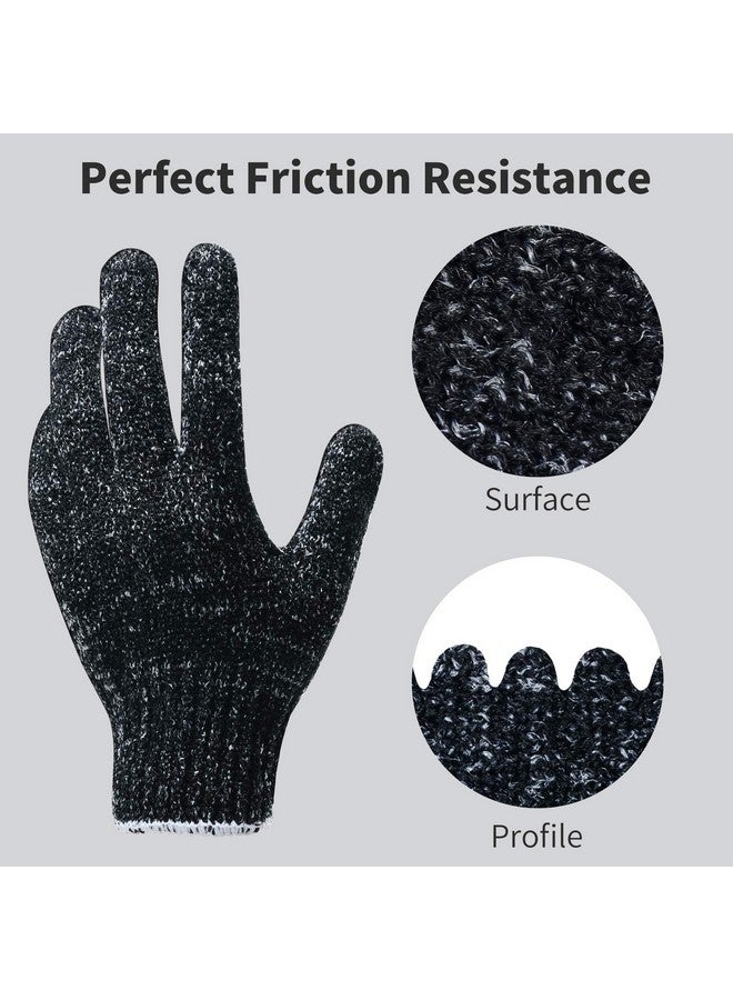 OUELICHE 4 Pairs 8 Pcs Exfoliating Gloves For Shower Premium Bath Gloves Body Scrubber Gloves For Shower Spa Massage Body Scrubs Remove Dead Skin Deep Cleaning  - Image 5